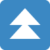 Fast Up Button emoji, Twitter / X, Twemoji 15