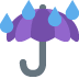 Umbrella with Rain Drops emoji, Twitter / X, Twemoji 15