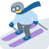 Skier emoji, Twitter / X, Twemoji 15