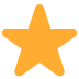 Star emoji, Twitter / X, Twemoji 15