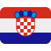 Flag: Croatia emoji, Twitter / X, Twemoji 16