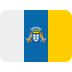 Flag: Canary Islands emoji, Twitter / X, Twemoji 16