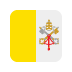 Flag: Vatican City emoji, Twitter / X, Twemoji 16