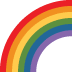 Rainbow emoji, Twitter / X, Twemoji 16