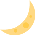 Crescent Moon emoji, Twitter / X, Twemoji 16