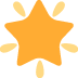 Glowing Star emoji, Twitter / X, Twemoji 16