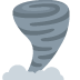 Tornado emoji, Twitter / X, Twemoji 16