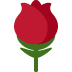 Rose emoji, Twitter / X, Twemoji 16