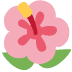Hibiscus emoji, Twitter / X, Twemoji 16