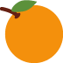 Tangerine emoji, Twitter / X, Twemoji 16