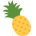 Pineapple emoji, Twitter / X, Twemoji 16