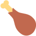 Poultry Leg emoji, Twitter / X, Twemoji 16