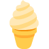Soft Ice Cream emoji, Twitter / X, Twemoji 16