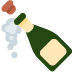 Bottle with Popping Cork emoji, Twitter / X, Twemoji 16