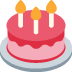 Birthday Cake emoji, Twitter / X, Twemoji 16