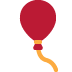 Balloon emoji, Twitter / X, Twemoji 16