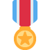 Military Medal emoji, Twitter / X, Twemoji 16