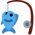 Fishing Pole emoji, Twitter / X, Twemoji 16