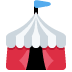 Circus Tent emoji, Twitter / X, Twemoji 16