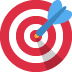 Bullseye emoji, Twitter / X, Twemoji 16
