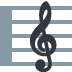 Musical Score emoji, Twitter / X, Twemoji 16
