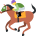 Horse Racing emoji, Twitter / X, Twemoji 16