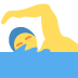 Man Swimming emoji, Twitter / X, Twemoji 16