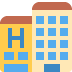 Hotel emoji, Twitter / X, Twemoji 16
