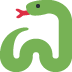 Snake emoji, Twitter / X, Twemoji 16