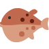 Blowfish emoji, Twitter / X, Twemoji 16