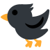 Black Bird emoji, Twitter / X, Twemoji 16