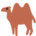 Two-hump Camel emoji, Twitter / X, Twemoji 16