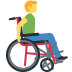 Man In Manual Wheelchair Facing Right emoji, Twitter / X, Twemoji 16
