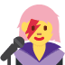 Woman Singer emoji, Twitter / X, Twemoji 16