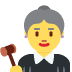 Woman Judge emoji, Twitter / X, Twemoji 16