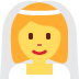 Woman with Veil emoji, Twitter / X, Twemoji 16