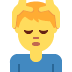 Man Getting Massage emoji, Twitter / X, Twemoji 16