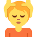 Person Getting Massage emoji, Twitter / X, Twemoji 16