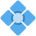Diamond with a Dot emoji, Twitter / X, Twemoji 16