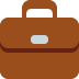 Briefcase emoji, Twitter / X, Twemoji 16