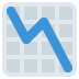 Chart Decreasing emoji, Twitter / X, Twemoji 16