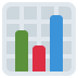 Bar Chart emoji, Twitter / X, Twemoji 16