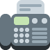 Fax Machine emoji, Twitter / X, Twemoji 16