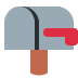 Closed Mailbox with Lowered Flag emoji, Twitter / X, Twemoji 16
