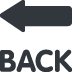 Back Arrow emoji, Twitter / X, Twemoji 16