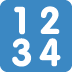 Input Numbers emoji, Twitter / X, Twemoji 16