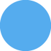 Blue Circle emoji, Twitter / X, Twemoji 16