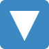 Downwards Button emoji, Twitter / X, Twemoji 16