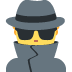 Man Detective emoji, Twitter / X, Twemoji 16