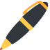 Pen emoji, Twitter / X, Twemoji 16
